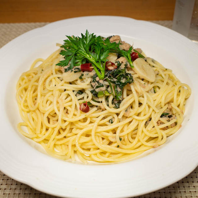 イタリアンパセリのとうのパスタ再び