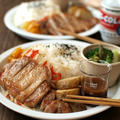 照り焼きポークソテーで、皿弁（さらべん）。