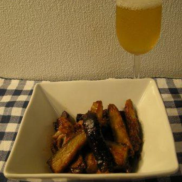なすと豚肉のみそ炒め