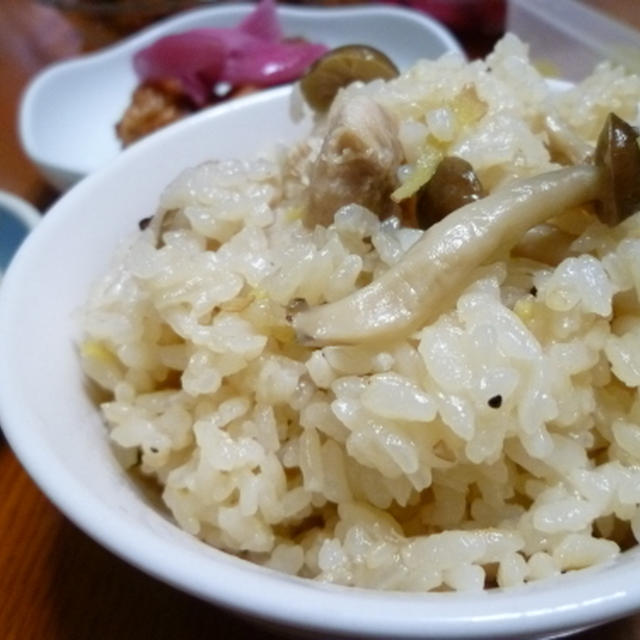 生姜たっぷり炊き込みご飯