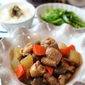 鶏肉と野菜の炒め煮、コンニャクのあく抜きの仕方