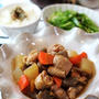 鶏肉と野菜の炒め煮、コンニャクのあく抜きの仕方