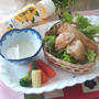 お昼ごはんは、ベトナム料理の揚げ春巻きをリケンのノンオイル 塩レモンで。