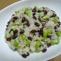 小豆×枝豆で２色の豆ごはん by mukoaiさん