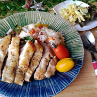 【大分県産里芋を使って】炊飯器で簡単☆ゴロゴロ野菜のカオマンガイ