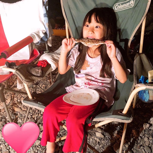 晩御飯はニジマスさんです！！