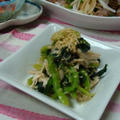 簡単！小松菜とささみのポン酢でナムルと、土佐弁 by とりちゃんマミィさん