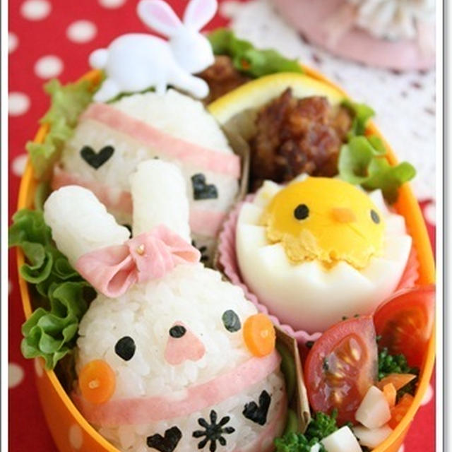 イースターバニーのキャラ弁