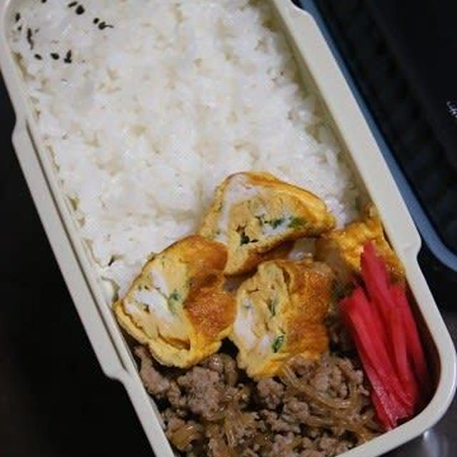 12月10日　　しらたきと ひき肉の甘辛炒め弁当