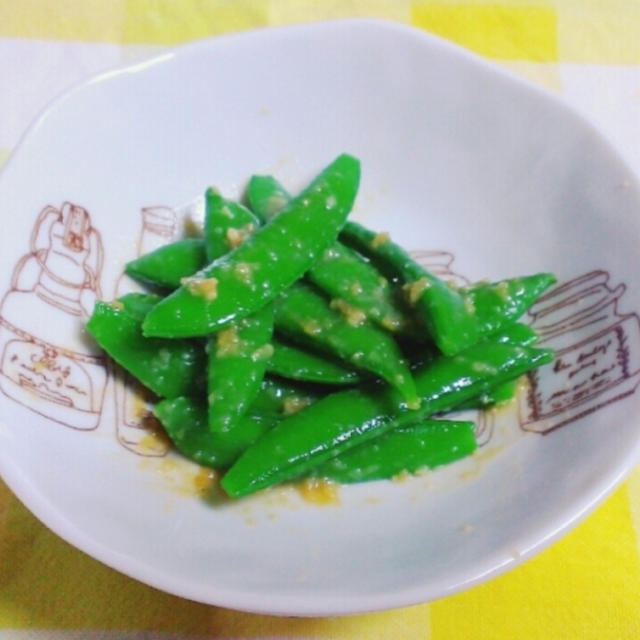 ＊スナップえんどうの酢味噌和え＊
