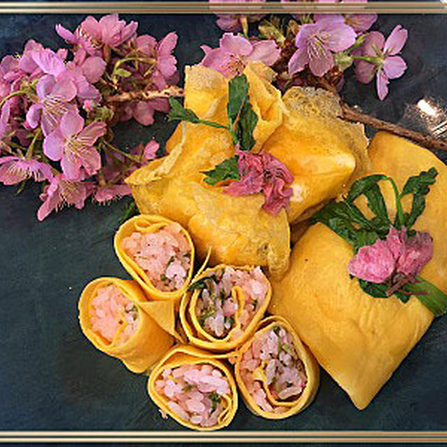 春爛漫ひな祭り用お寿司を三種～桜色です。