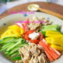 ヘルシーなのに超おいしい♡とろこてんの冷やし中華が大好評！