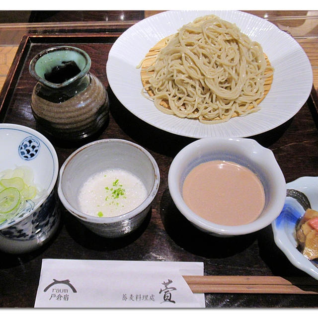 築250年の茅葺屋根「蕎麦料理処 萱（かや）」信州そば＆そばプリン@長野県千曲市戸倉