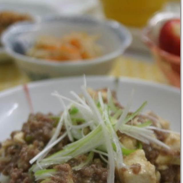 フライパン要らずの麻婆豆腐　　ヘルシオ料理