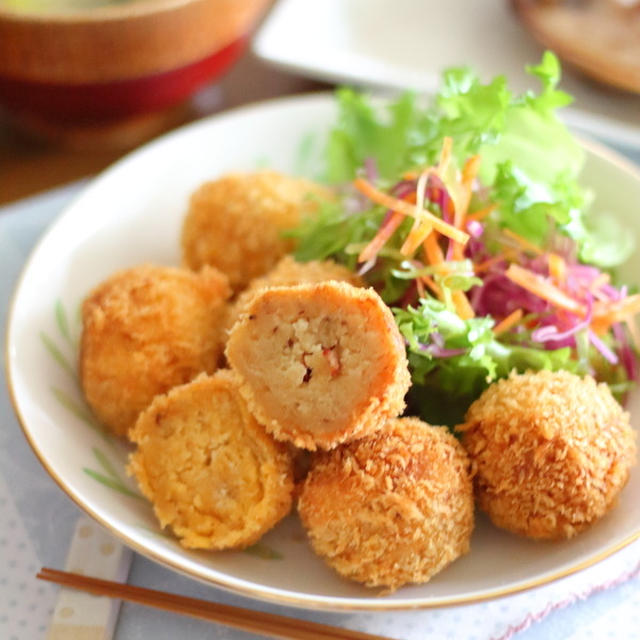 無印のレトルト食品でミニコロッケ2種類作り置き｜ぼっかけ＋ビスクカレー