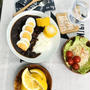 ジャガイモ千切りサラダ　外でカレーランチ