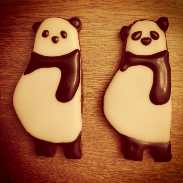 メタボなパンダのアイシングクッキー♪