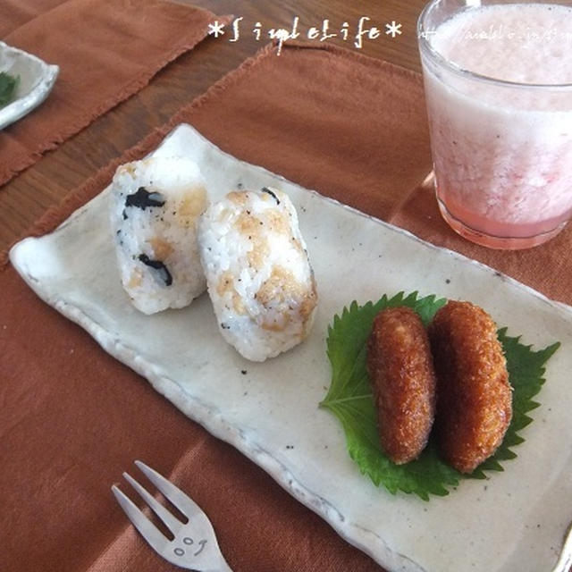 今朝の朝ごはん☆おにぎりの朝～