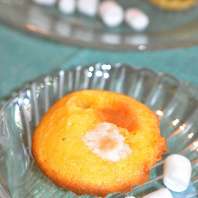 マシュマロのオレンジカップケーキ By ロッキンさん レシピブログ 料理ブログのレシピ満載