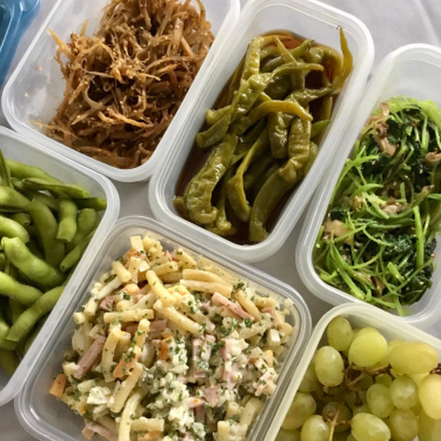 週末用に常備菜を作る