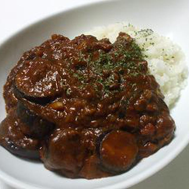 なすとひき肉のカレー