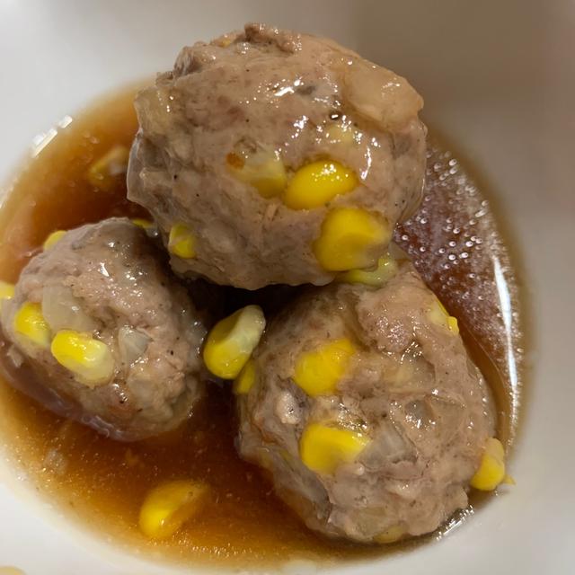 とうもろこし肉団子