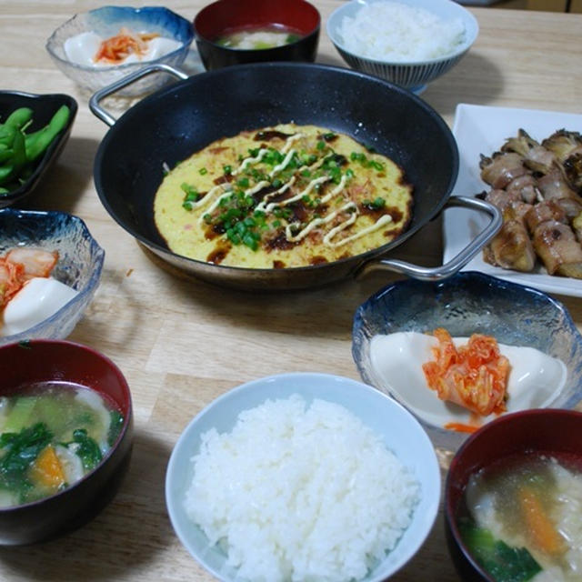 昨夜は山芋焼きなど～！