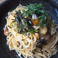 なめこ明太パスタ