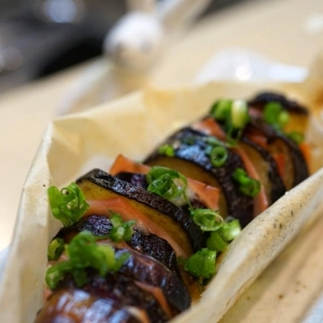 茄子ハムチーズはさみ焼き☆