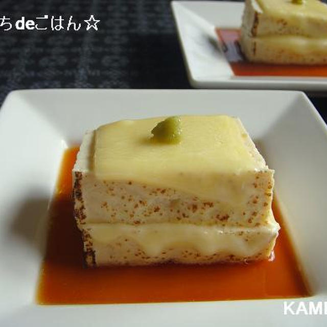豆腐とチーズの温やっこ♪大好物?！！