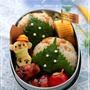 雪降りくまさんの簡単デコ弁と作り方～キャラ弁～