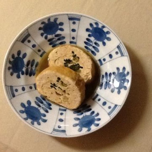 ６月第２週は和食です、お揚げの巻きの太さで迷う。