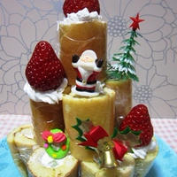 ご褒美パンケーキでクリスマスタワー