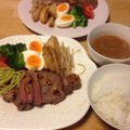 昨夜はステーキなど～
