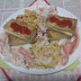 絹厚揚げの網焼き＋カニ玉の贅沢タパス