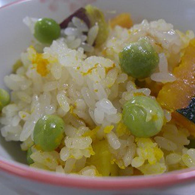 かぼちゃとおいものご飯