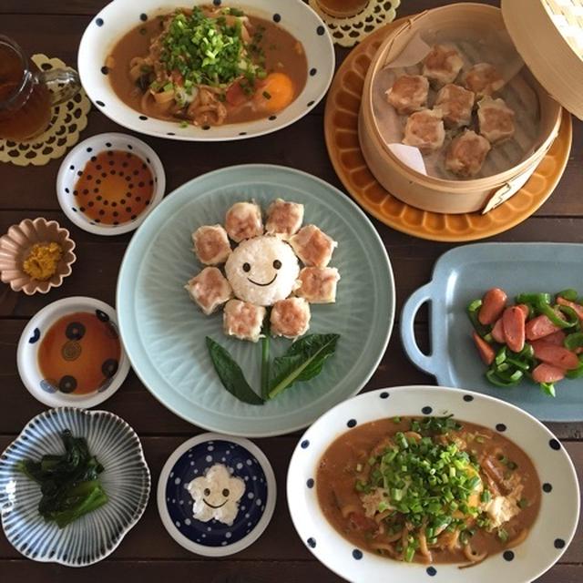 崎陽軒のシウマイ＊お花のデコごはん