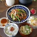 ご飯の進む豚肉と小松菜の炒め物