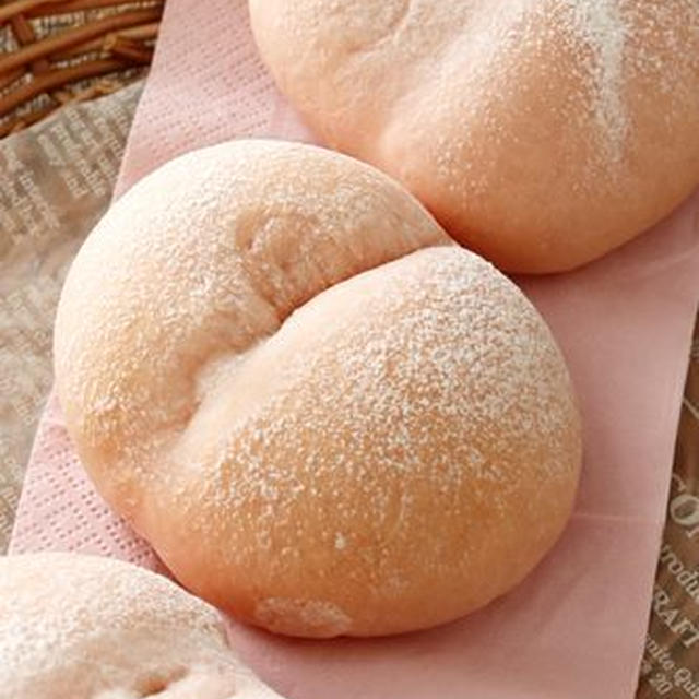 いちごの白パン