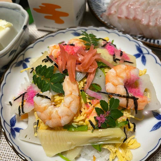 筍ちらし寿司^_^雨が上がったのでお出かけ！