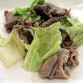 白菜と豚肉の柚子胡椒炒め