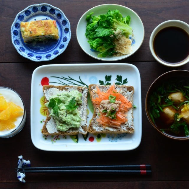 ☆オープンサンドで　朝ごはん☆