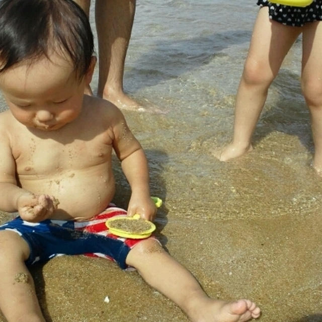 海水浴と新幹線の旅☆