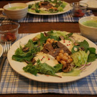 豆腐ドレッシングのビーフサラダ