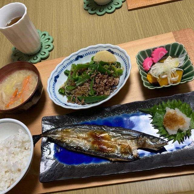 夫が大好きな春雨使ったおかず(レシピ有)の晩御飯♪