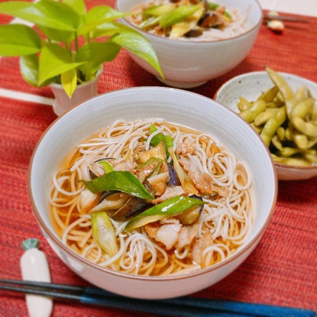 徳島から届いたお蕎麦で夕ご飯
