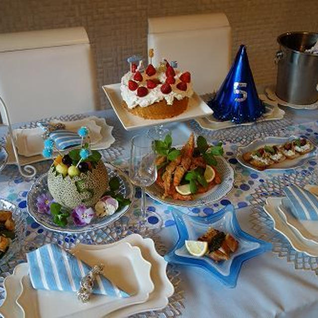 息子５歳のバースデーパーティー♪