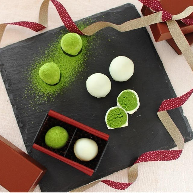 テンパリング不要♪簡単！「抹茶のトリュフ」