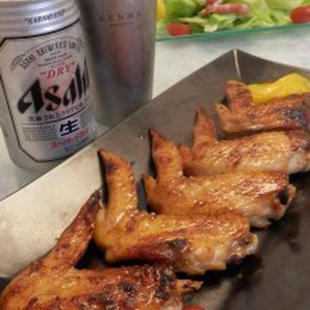ドライにピッタリ！手羽先の甘辛焼き
