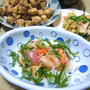 手抜きご飯 海鮮丼と、青瓜とささみの和え物